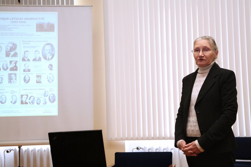 Latvijas Universitātes 72. konferences Zinātņu vēstures un muzejniecības sekcija. Angelīna Zābele