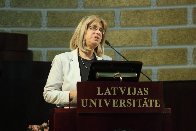 Latvijas Universitātes 72. konference. Plenārsēde «Kāpnes uz izcilību». Latvijas Republikas Izglītības un zinātnes ministres Inas Druvietes uzruna.