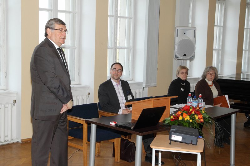 Konference «Valodu vide augstskolā: pieejamība, kvalitāte, ilgtspēja». Latvijas Universitātes mācību prorektora prof. Andra Kangro uzruna.