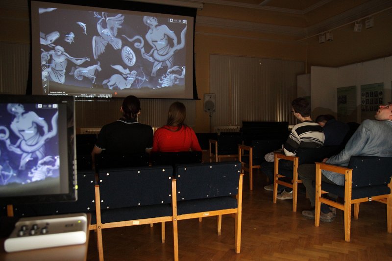 «Muzeju nakts» pasākums Latvijas Universitātē «LU māja» Mini planetārijs.