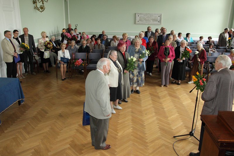 Latvijas Universitātes senioru jubileju svinības. null