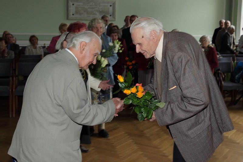 Latvijas Universitātes senioru jubileju svinības. null