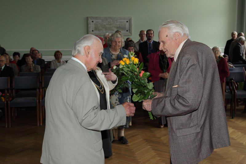 Latvijas Universitātes senioru jubileju svinības. null