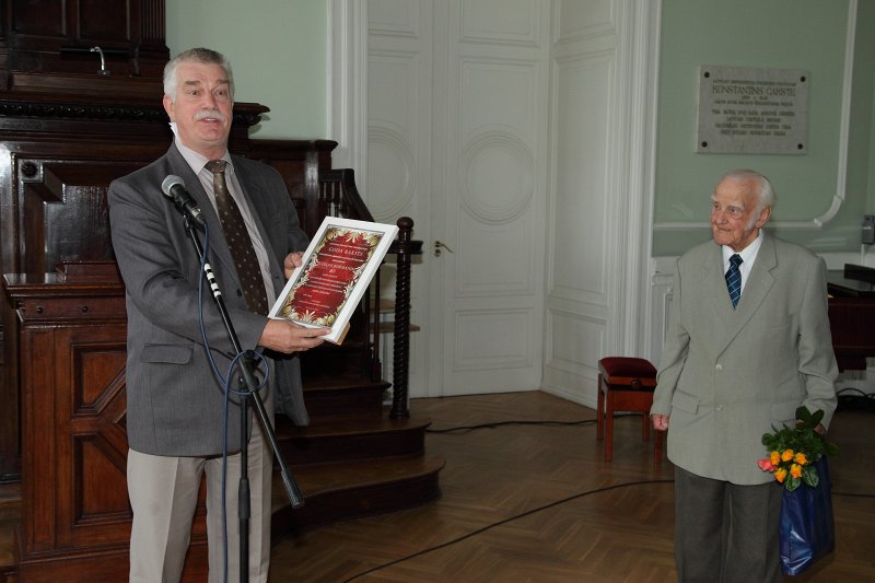 Latvijas Universitātes senioru jubileju svinības. null