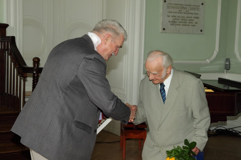 Latvijas Universitātes senioru jubileju svinības. null