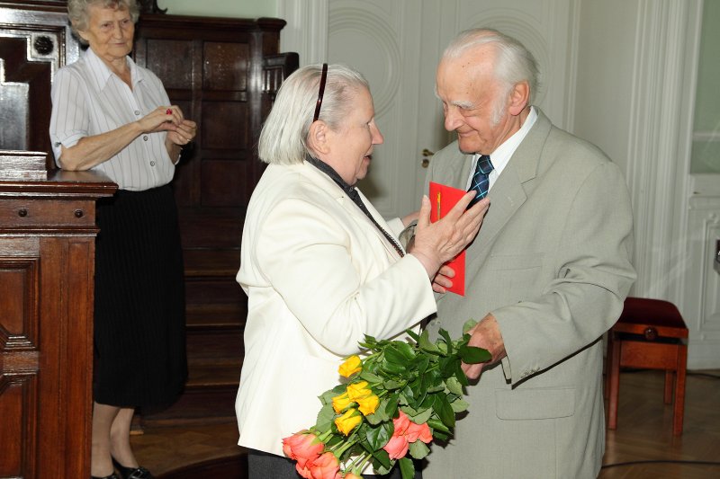 Latvijas Universitātes senioru jubileju svinības. null