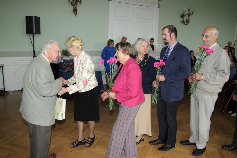 Latvijas Universitātes senioru jubileju svinības. null