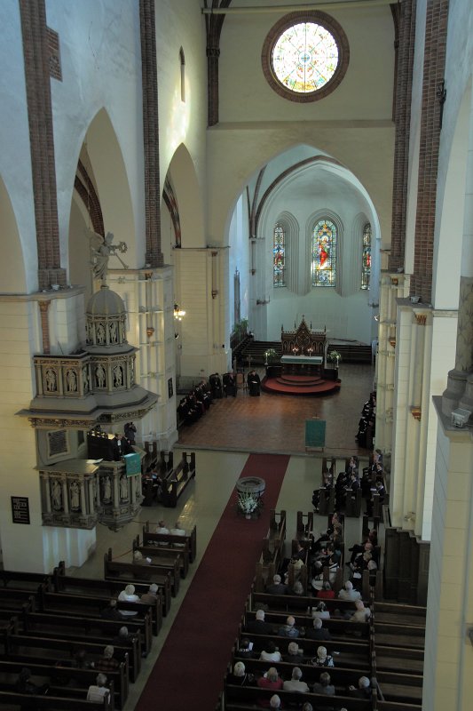 Latvijas Universitātes 95. gadadienai veltīts dievkalpojums Doma baznīcā. null