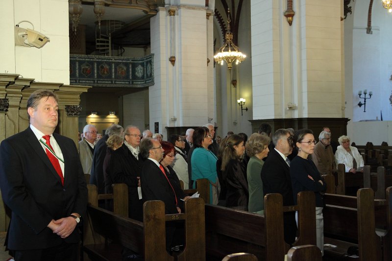 Latvijas Universitātes 95. gadadienai veltīts dievkalpojums Doma baznīcā. null