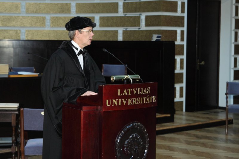 Latvijas Universitātes 95. gadadienai veltīta LU Senāta svinīgā sēde. Latvijas Universitātes Senāta priekšsēdētāja prof. Māra Kļaviņa uzruna.