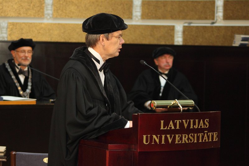 Latvijas Universitātes 95. gadadienai veltīta LU Senāta svinīgā sēde. Latvijas Universitātes Senāta priekšsēdētāja prof. Māra Kļaviņa uzruna.