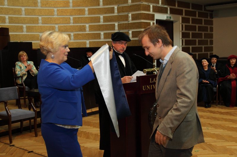 Latvijas Universitātes 95. gadadienai veltīta LU Senāta svinīgā sēde. LU doktoru promocijas ceremonija. null