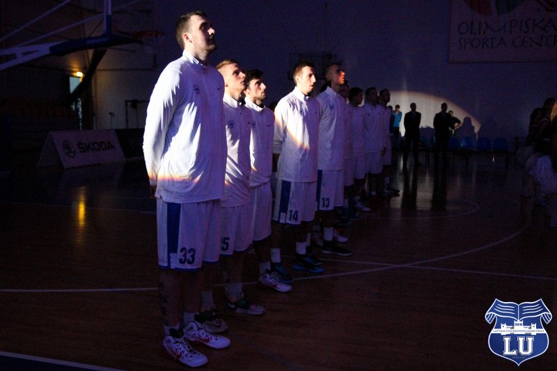 Aldaris Latvijas Basketbola līgas čempionāta spēle: Latvijas Universitāte - BK Jelgava (Olimpiskajā sporta centrā). null