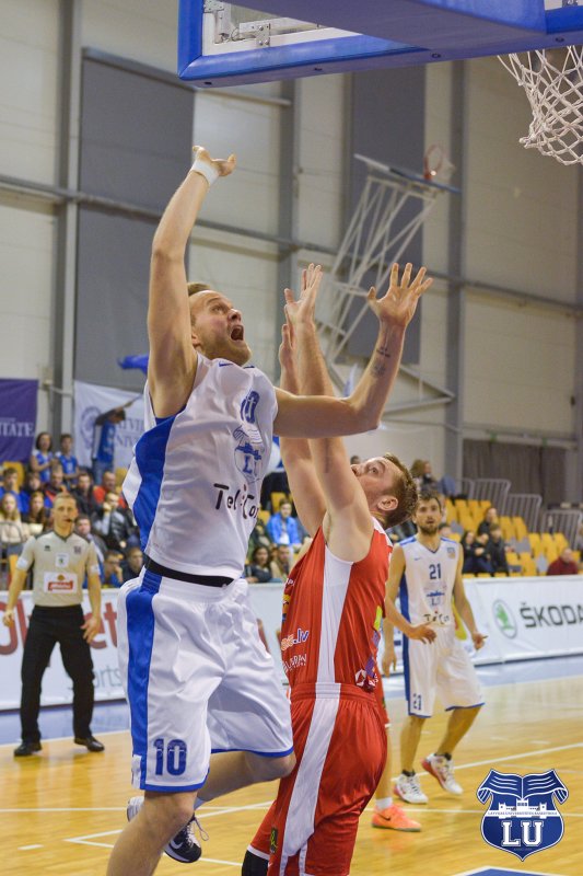 Aldaris Latvijas Basketbola līgas čempionāta spēle: Latvijas Universitāte - BK Jēkabpils (Rīgas Olimpiskajā sporta centrā). null