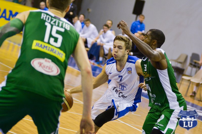 Aldaris Latvijas Basketbola līgas čempionāta spēle: Latvijas Universitāte - BK Valmiera (Rīgas Olimpiskajā sporta centrā). null