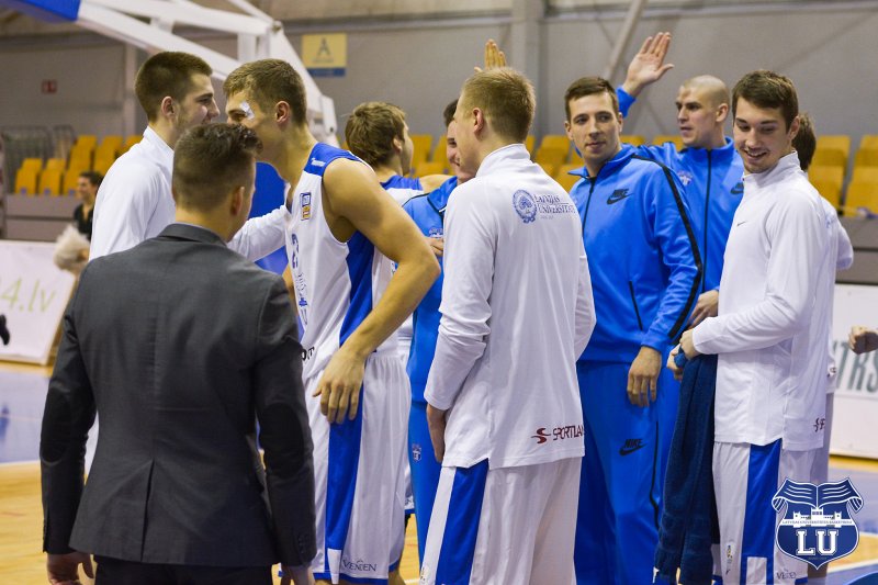 Aldaris Latvijas Basketbola līgas čempionāta spēle: Latvijas Universitāte - BK Valmiera (Rīgas Olimpiskajā sporta centrā). null