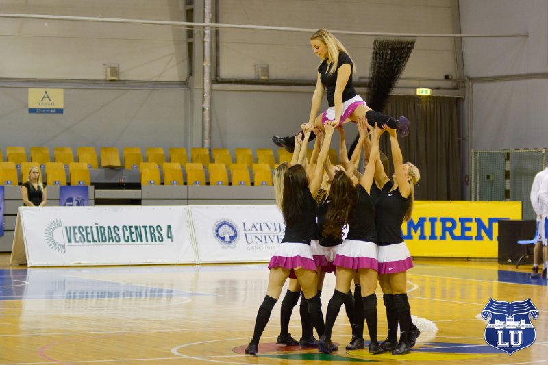 Aldaris Latvijas Basketbola līgas čempionāta spēle: Latvijas Universitāte - BK Jelgava (Rīgas Olimpiskajā sporta centrā). null