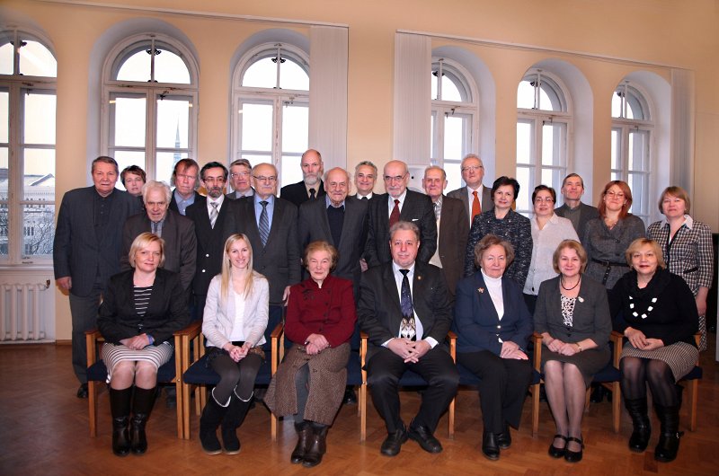 Latvijas Universitātes 73. konference. Sekcijas sēde 'Zinātņu vēstures un muzejniecības sekcija'. Dalībnieku kopbilde.