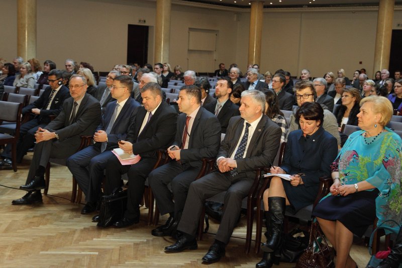 Latvijas Universitātes 73. konferences atklāšanas plenārsēde «Latvijas prezidentūra Eiropas Savienībā». null