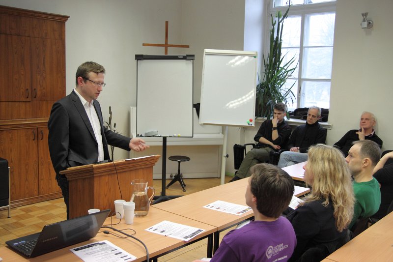 Latvijas Universitātes 73. konferences Teoloģijas un reliģiju zinātnes sekcija. Doc. Jānis Rudzītis-Neimanis.
