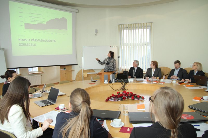 Latvijas Universitātes 73. konference. Sekcijas sēde 'Latvijas uzņēmumu konkurētspēja ārējos tirgos (EKOSOC VPP 5.2.1)'. Justīna Hudenko.