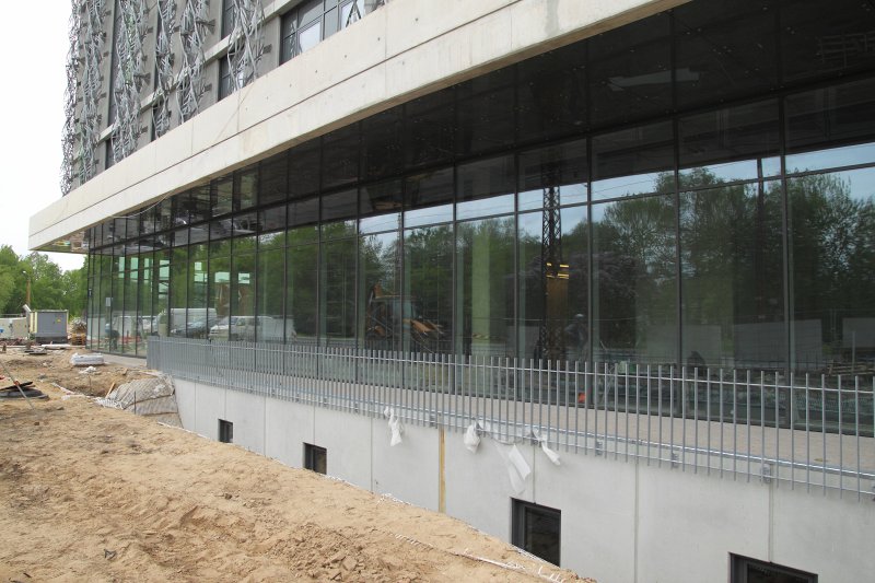 Latvijas Universitātes Dabaszinātņu akadēmiskā centra būvniecība Torņakalnā. null