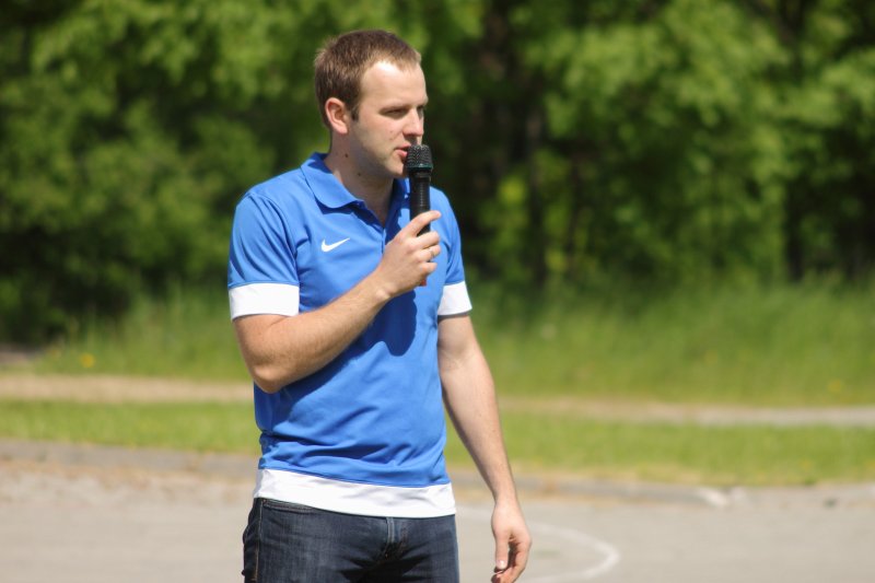 Latvijas Universitātes darbinieku sporta spēles 2015 'Ratniekos'. LU Sporta servisa centra direktors Uģis Bisenieks.