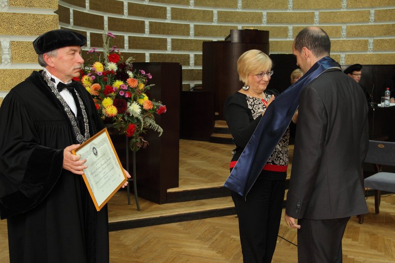 Latvijas Universitātes 96. gadadienai veltīta LU Senāta svinīgā sēde. LU doktoru promocijas ceremonija. null
