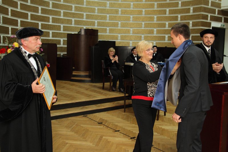 Latvijas Universitātes 96. gadadienai veltīta LU Senāta svinīgā sēde. LU doktoru promocijas ceremonija. null