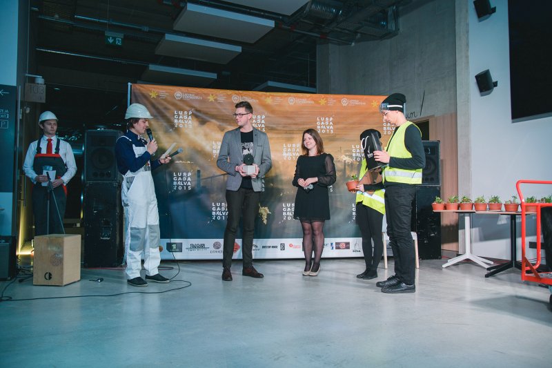 Latvijas Universitātes Studentu padomes Gada balvas pasniegšanas ceremonija LU Dabaszinātņu akadēmiskajā centrā. null