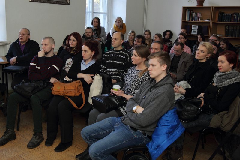 Diskusija «Cita perspektīva: diskusija par bēgļu jautājumu» Latvijas Universitātes Teoloģijas fakultātē. null