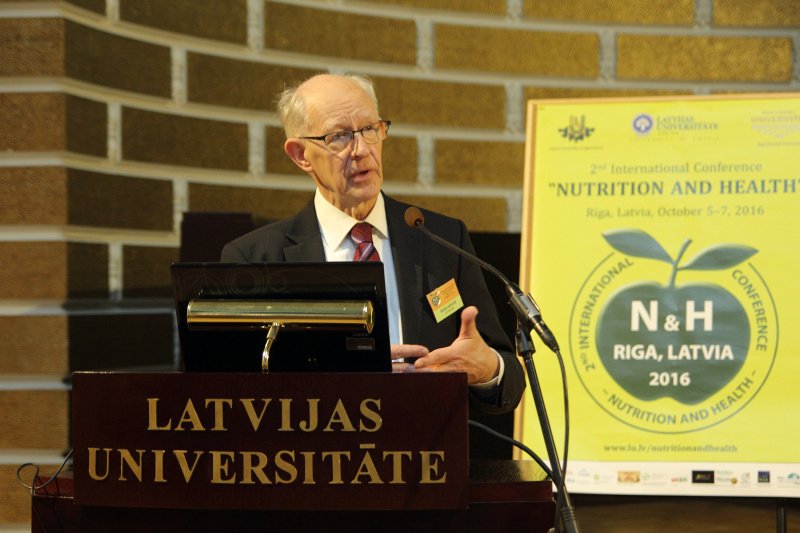 Otrā Starptautiskā zinātniskā konference «Uzturs un veselība». Dr. h.c. Huub Lelieveld.