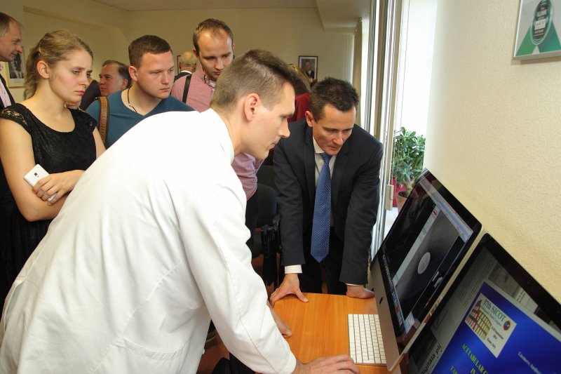 Par SIA «Mikrotīkls» ziedotajiem līdzekļiem atjaunotas Latvijas Universitātes Medicīnas fakultātes Ortopēdijas laboratorijas atklāšana. null