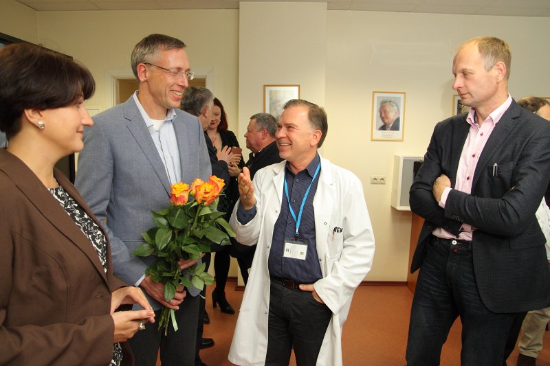 Par SIA «Mikrotīkls» ziedotajiem līdzekļiem atjaunotas Latvijas Universitātes Medicīnas fakultātes Ortopēdijas laboratorijas atklāšana. null