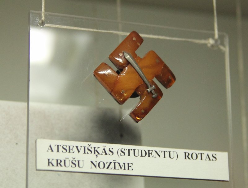 Ar Atsevišķo (studentu) rotu saistīti eksponāti Latvijas Okupācijas muzejā. null