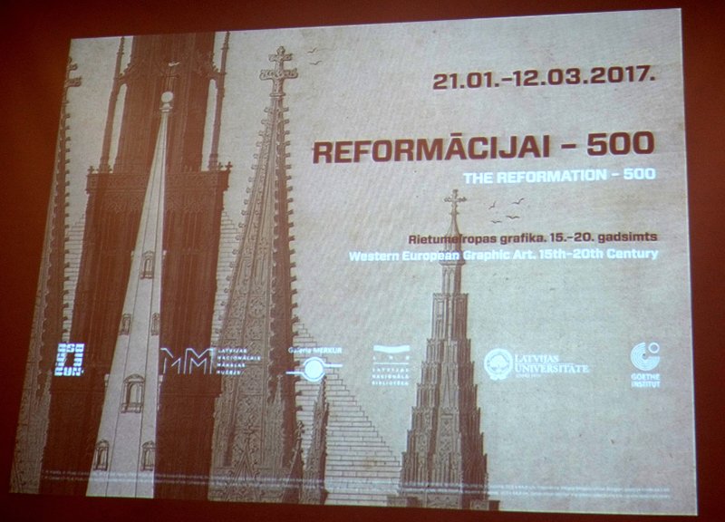 Preses konference izstādē «Reformācijai – 500. Rietumeiropas grafika. 15.–20. gadsimts» Mākslas muzejā Rīgas Birža. null
