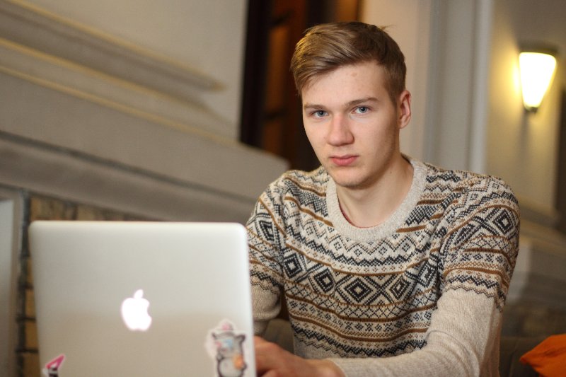 Latvijas Universitātes Datorikas fakultātes students Mārcis Nimants. null