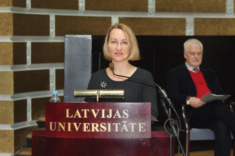 Konference «Reformācija mūsdienu pasaulē». Latvijas Republikas kultūras ministre Dace Melbārde.