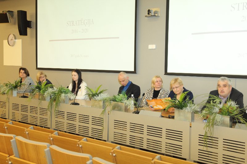 Latvijas Universitātes pārstāvju tikšanās ar Rīgas Pedagoģijas un izglītības vadības akadēmijas (RPIVA) studentiem un darbiniekiem. null