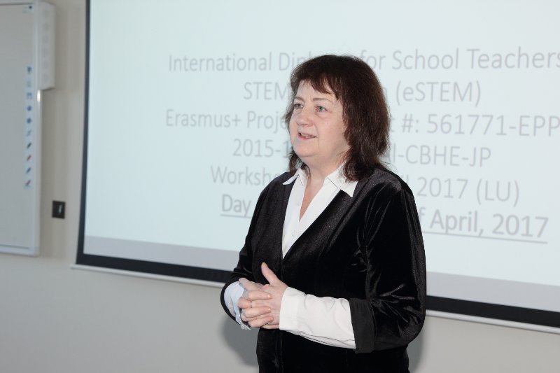 Seminārs «International Diploma for School Teachers in STEM Education / eSTEM». Prof. Irina Maslo.