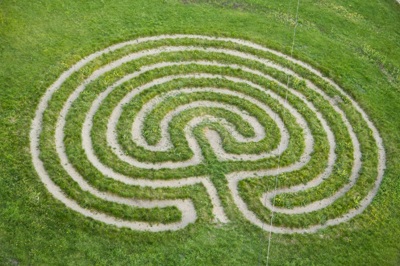 Latvijas Universitātes Botāniskais dārzs. Labirints.