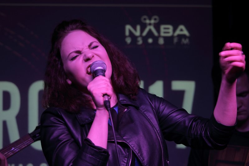 Jauno mūzikas grupu konkursa «Hadrons 2017» fināls klubā NABAKLAB. Grupa 'Marlēna'.