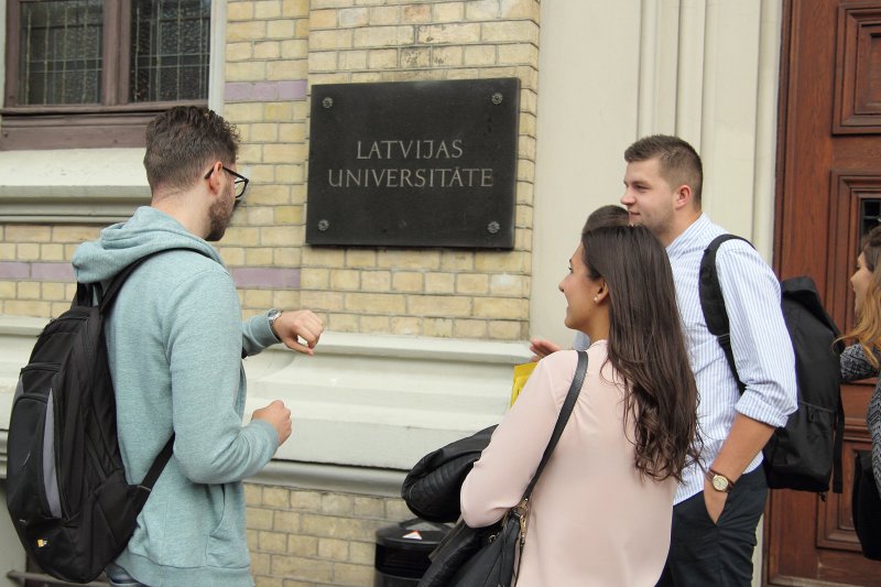 Latvijas Universitātes apmaiņas studenti. null