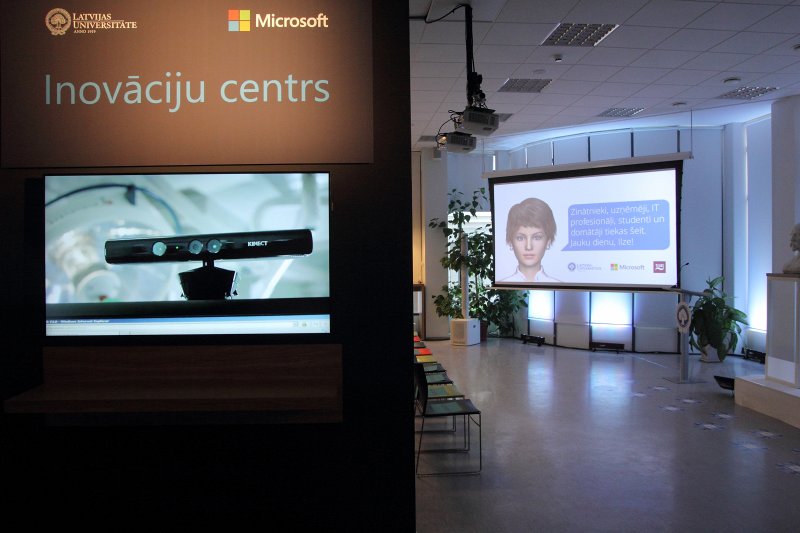 Latvijas Universitātes un Microsoft Inovāciju centra atklāšana (Kalpaka bulvārī 4). null