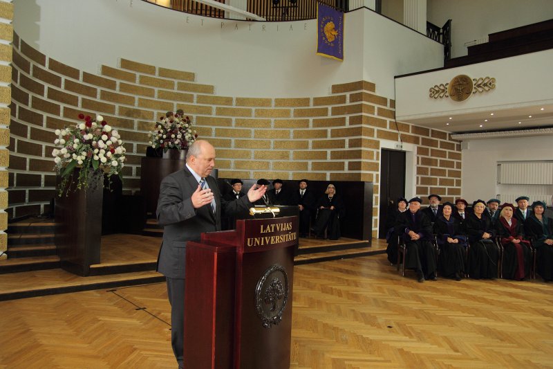 Latvijas Universitātes 98. gadadienai veltīta LU Senāta svinīgā sēde. null
