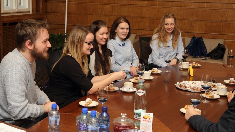 Latvijas Universitātes rektora Indriķa Muižnieka tikšanās ar Ķīmijas fakultātes studentiem. null