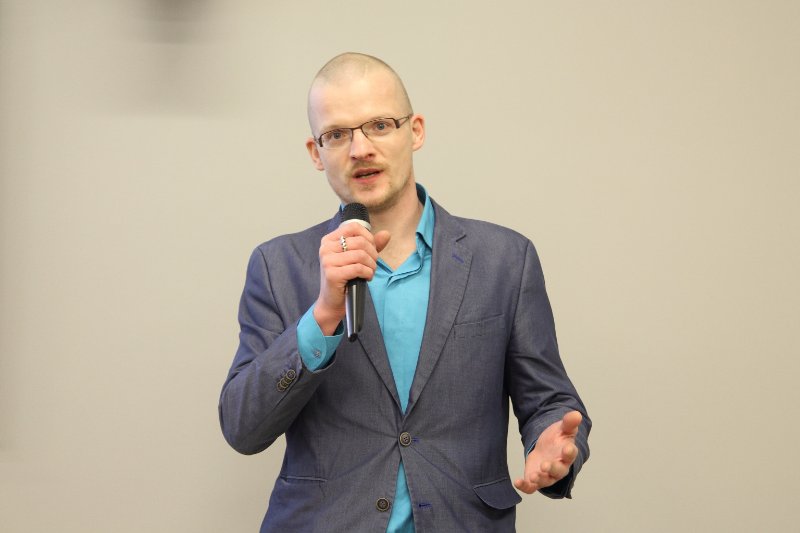 Latvijas Universitātes studentu Biznesa inkubatora lekcija par blokķēdes tehnoloģijām «How to start a Blockchain startup». BuildIt līdzdibinātāja Matīsa Neimaņa uzruna.