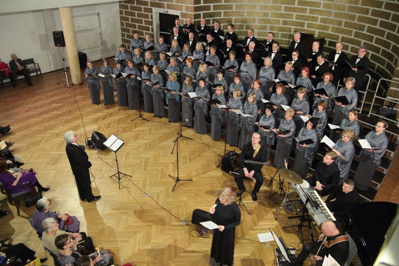 Imanta Kalniņa dziesmu koncerts «Dziesma, ar ko tu sācies?». Latvijas Universitātes absolventu koris «Jubilate».