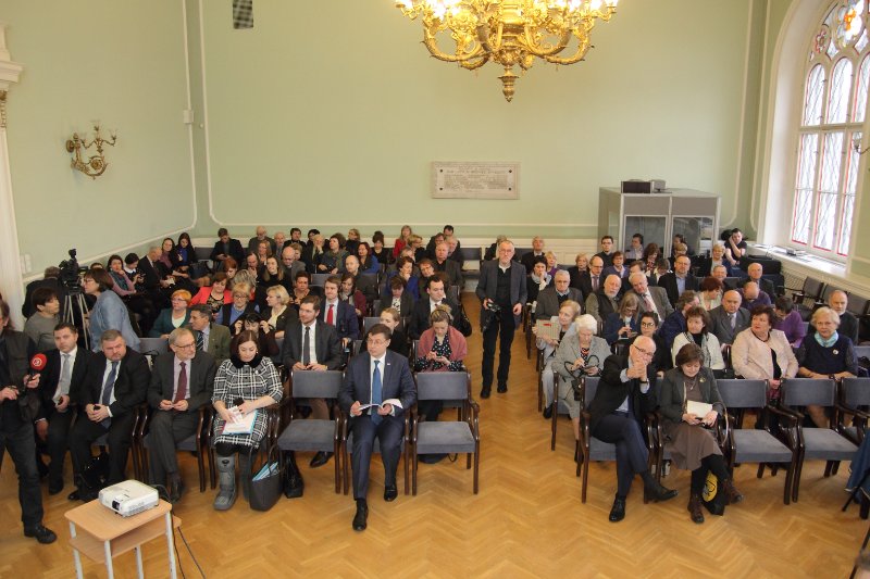 Latvijas Universitātes 76. starptautiskās zinātniskās konferences atklāšanas plenārsēde. null