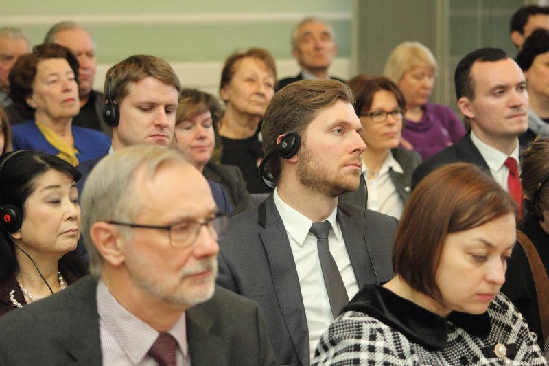 Latvijas Universitātes 76. starptautiskās zinātniskās konferences atklāšanas plenārsēde. null